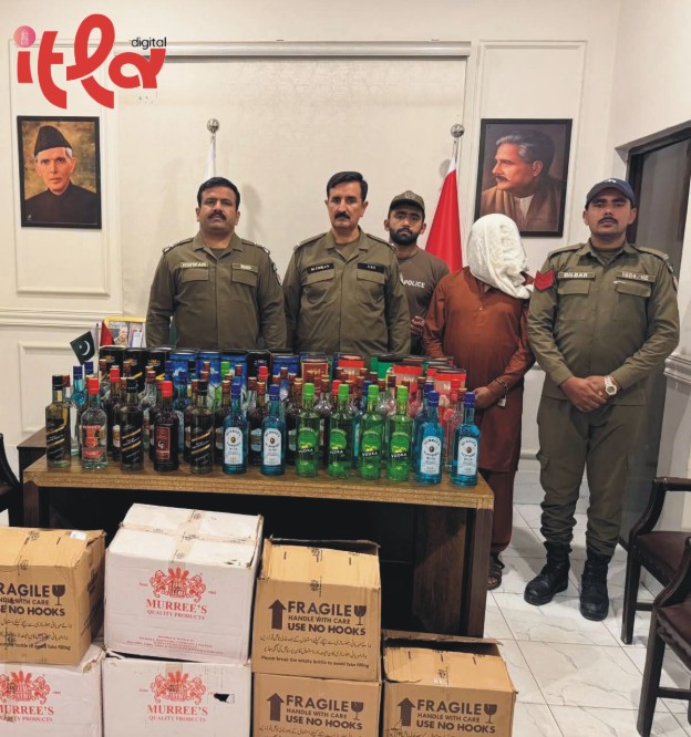 تھانہ سرگودھا روڈ پولیس کی بڑی کارروائیٗ عید پر سپلائی کی جانے والی شراب کی بڑی کھیپ برآمد
