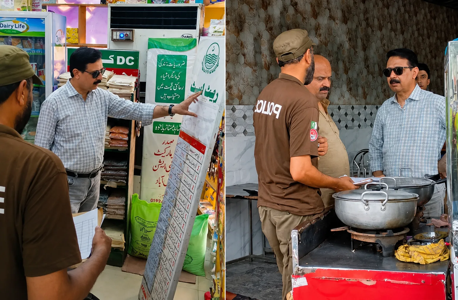 فیصل آباد میں گرانفروشی کے خلاف کریک ڈاؤن، 2 دکاندار گرفتار، ایک کے خلاف مقدمہ درج