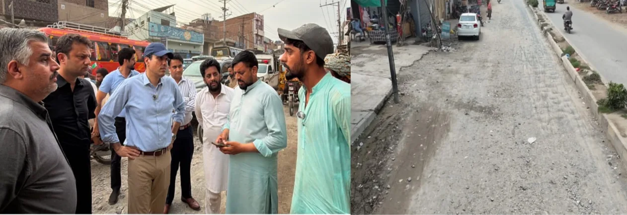 کمشنر نے ملت روڈ کی بحالی کے لیے 30 ستمبر کی ڈیڈ لائن مقرر کر دی